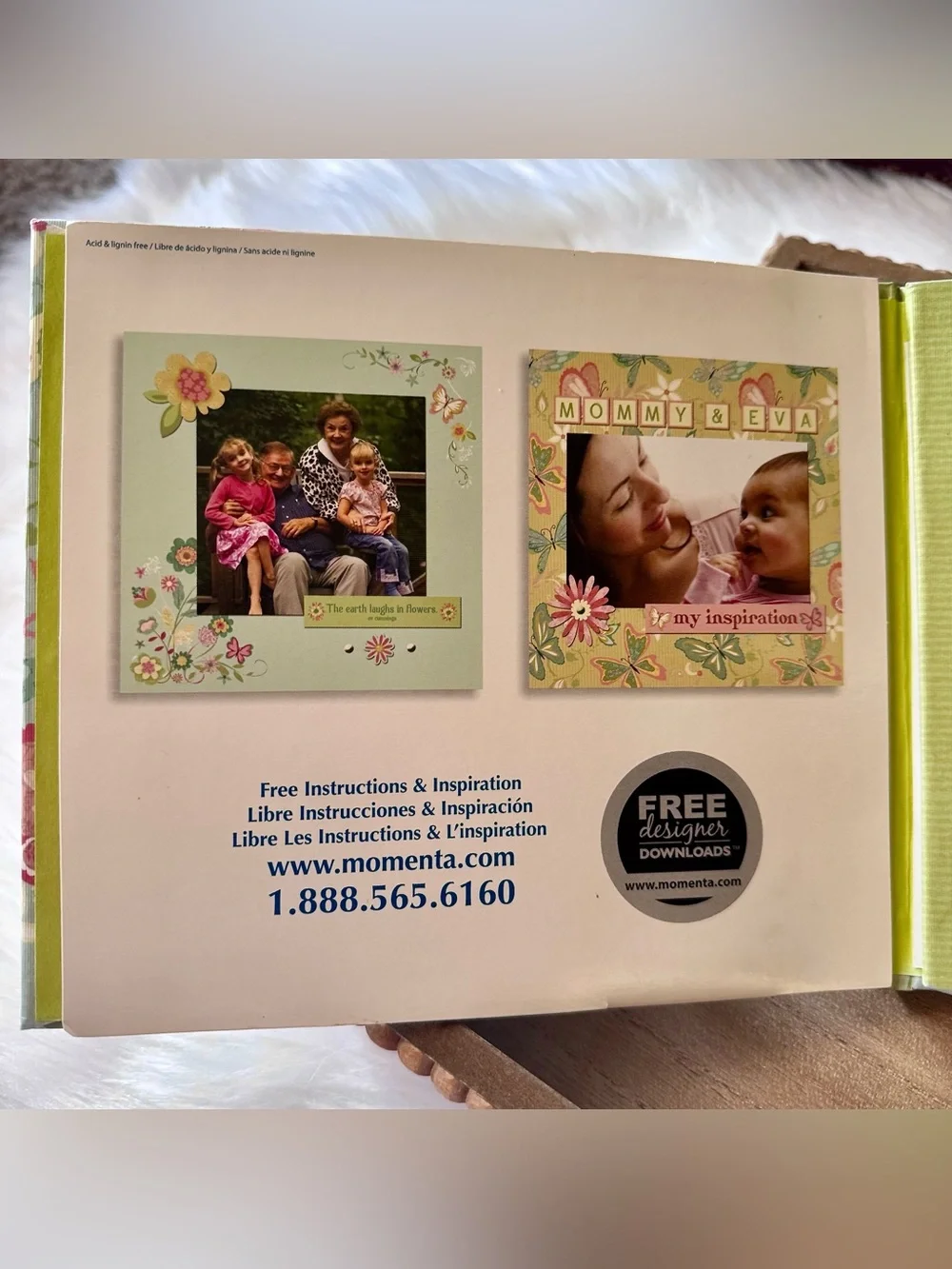 Momenta ATD 6x6 Scrapbook Album Kit Bundle Floral Butterfly Paper Craft Set